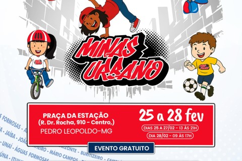 Projeto Minas Urbano transforma Pedro Leopoldo em arena de esportes e cultura de rua