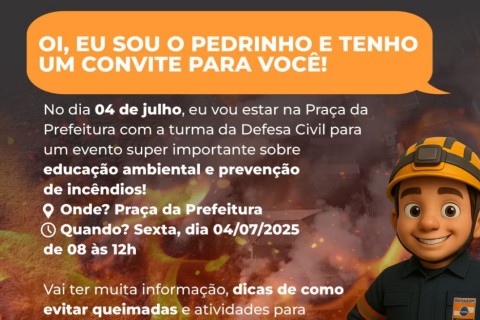 Defesa Civil de Pedro Leopoldo promove evento sobre prevenção a incêndios na Praça da Prefeitura