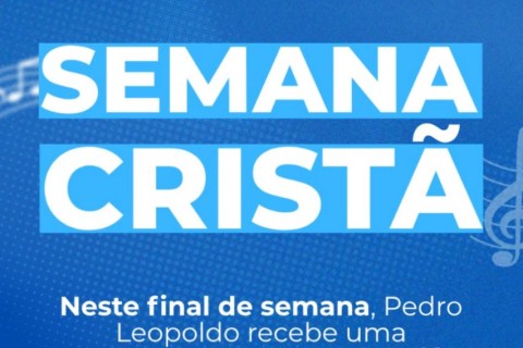 Semana Cristã reúne fé, música e momentos de comunhão na Praça da Estação em Pedro Leopoldo.