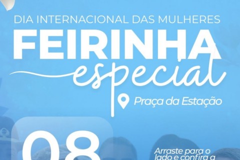 Feirinha especial marca celebração do Dia Internacional das Mulheres na Praça da Estação