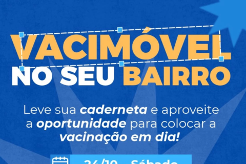 Vacimóvel leva vacinação ao bairro São Geraldo, em Pedro Leopoldo, neste sábado