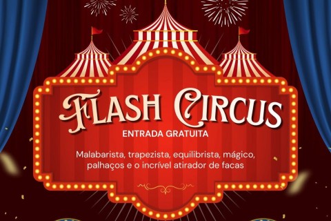 Flash Circus estreia em Confins com entrada gratuita no Ginásio Poliesportivo