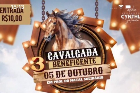 3ª Cavalgada Beneficente arrecada fundos para o Natal Solidário em Pedro Leopoldo