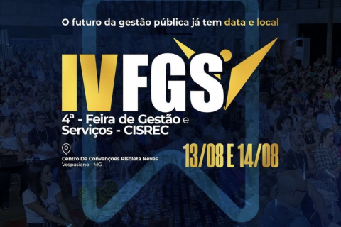 IV Feira de Gestão e Serviços do CISREC abre inscrições para edição 2025 em Vespasiano (MG)