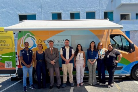 Cejusc Itinerante realiza acordos e oferece serviços gratuitos à população de Confins