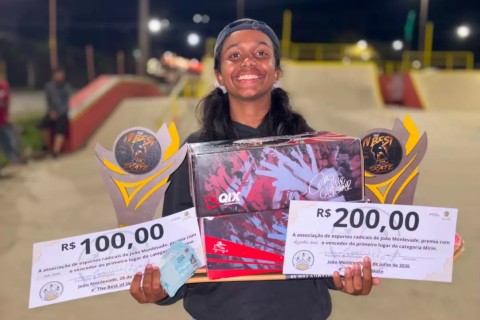 Skatista de Pedro Leopoldo conquista dois títulos em campeonato realizado em João Monlevade