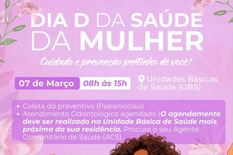 Pedro Leopoldo realiza Dia D da Saúde da Mulher nas UBS neste sábado
