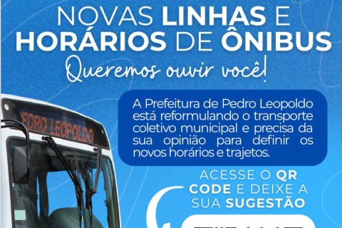 Pedro Leopoldo abre consulta pública sobre novas linhas e horários de ônibus