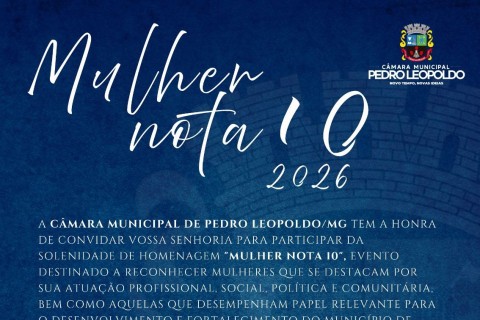 Confira a lista de homenageadas do “Mulher Nota 10 2025 e 2026”, que acontece nesta quinta-feira (25)