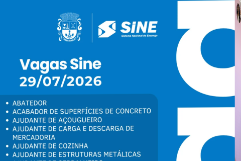 SINE Pedro Leopoldo divulga dezenas de vagas de emprego nesta terça-feira (29)