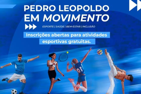 Prefeitura abre inscrições para o projeto Pedro Leopoldo em movimento