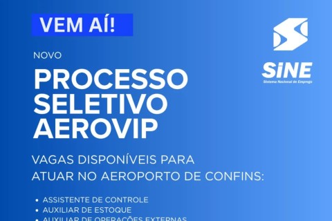 SINE de Pedro Leopoldo realiza novo processo seletivo para vagas no Aeroporto de Confins