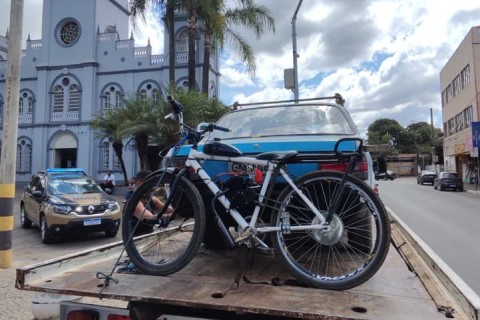 Bicicleta motorizada irregular é apreendida em Matozinhos